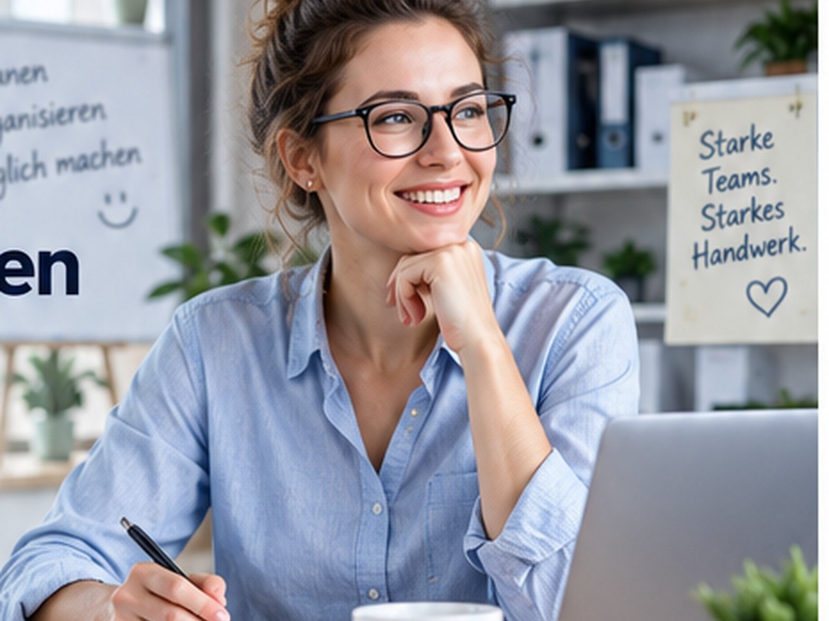 Büromitarbeiterin bei der Büroorganisation